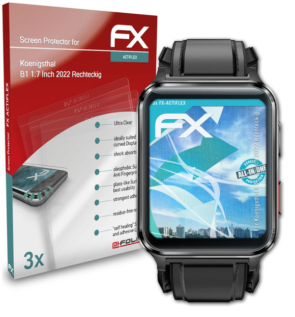 atFoliX FX-ActiFleX Displayschutzfolie für Koenigsthal B1 1.7 Inch (2022 Rechteckig)