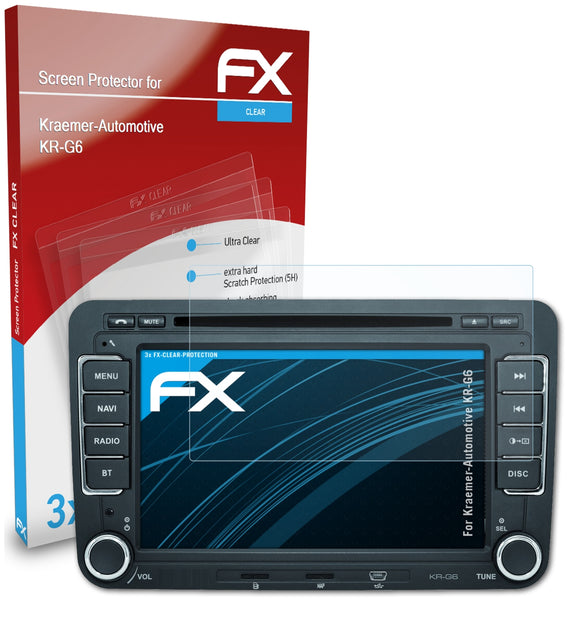atFoliX FX-Clear Schutzfolie für Kraemer-Automotive KR-G6