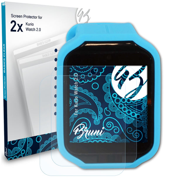 Bruni Basics-Clear Displayschutzfolie für Kurio Watch 2.0
