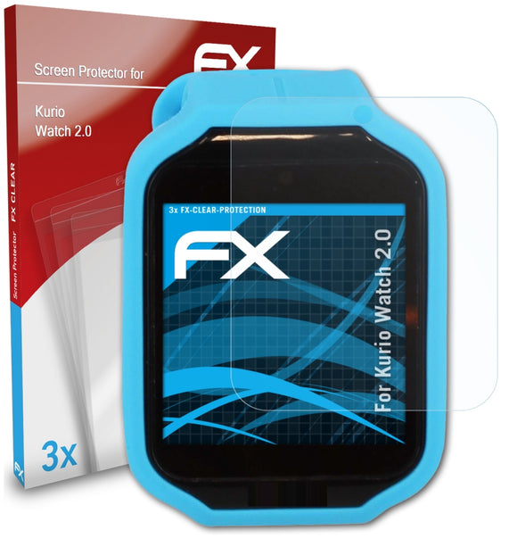atFoliX FX-Clear Schutzfolie für Kurio Watch 2.0