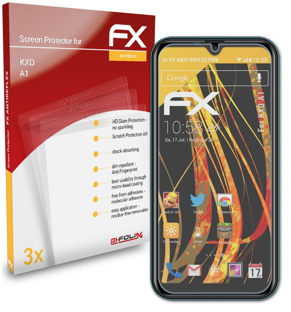 atFoliX FX-Antireflex Displayschutzfolie für KXD A1