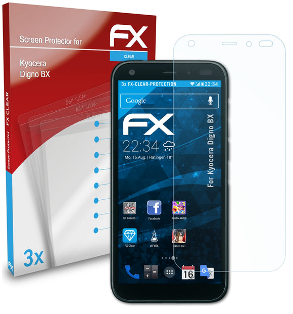 atFoliX FX-Clear Schutzfolie für Kyocera Digno BX