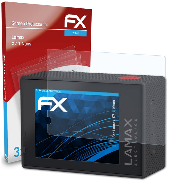 atFoliX FX-Clear Schutzfolie für Lamax X7.1 Naos