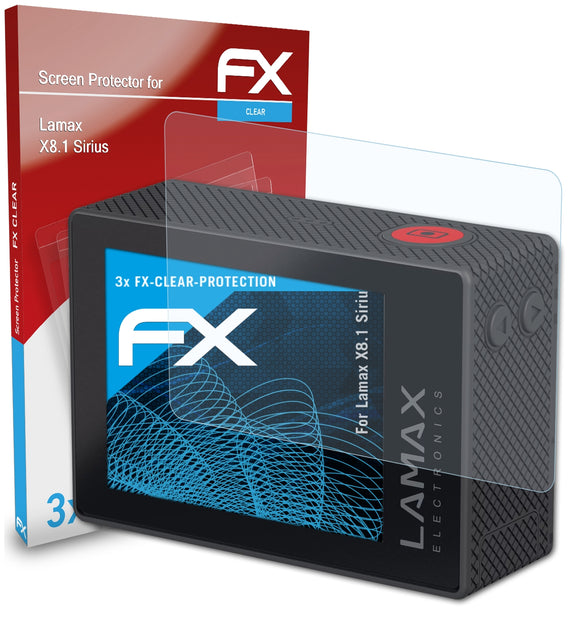 atFoliX FX-Clear Schutzfolie für Lamax X8.1 Sirius