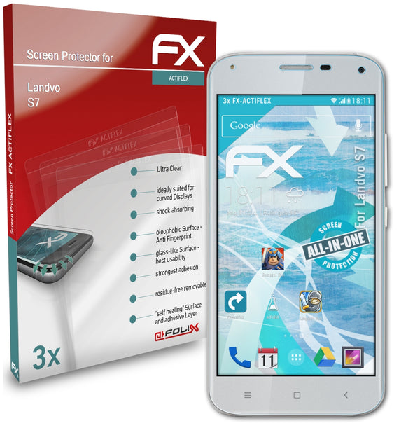 atFoliX FX-ActiFleX Displayschutzfolie für Landvo S7