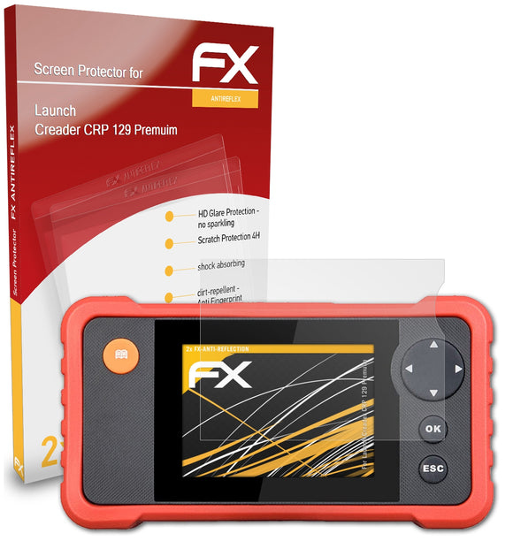 atFoliX FX-Antireflex Displayschutzfolie für Launch Creader CRP 129 Premuim