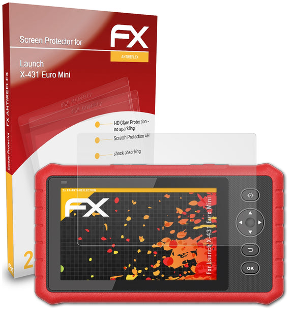 atFoliX FX-Antireflex Displayschutzfolie für Launch X-431 Euro Mini