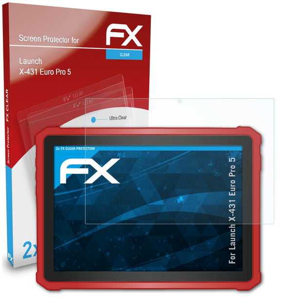 atFoliX FX-Clear Schutzfolie für Launch X-431 Euro Pro 5