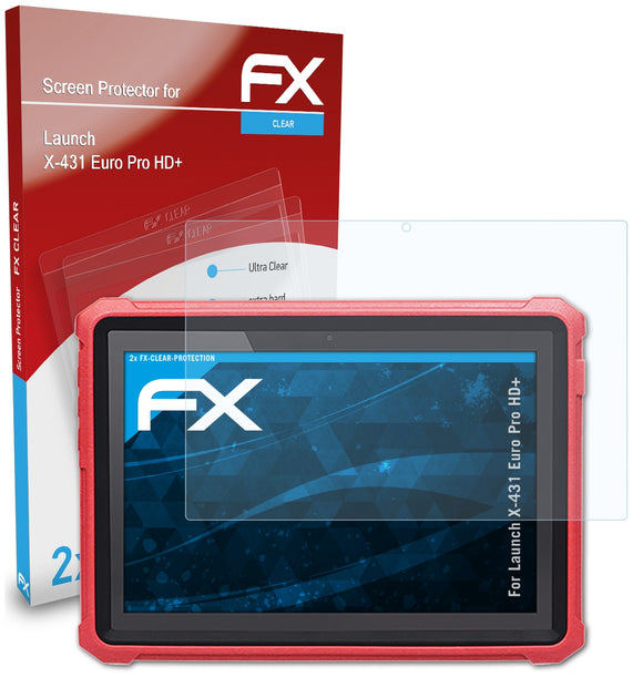 atFoliX FX-Clear Schutzfolie für Launch X-431 Euro Pro HD+