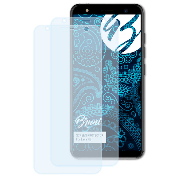 Bruni Basics-Clear Displayschutzfolie für Lava R3