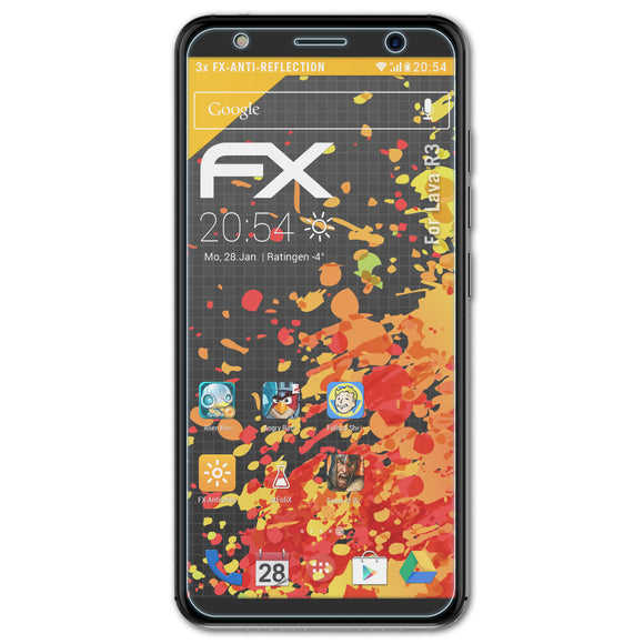 atFoliX FX-Antireflex Displayschutzfolie für Lava R3
