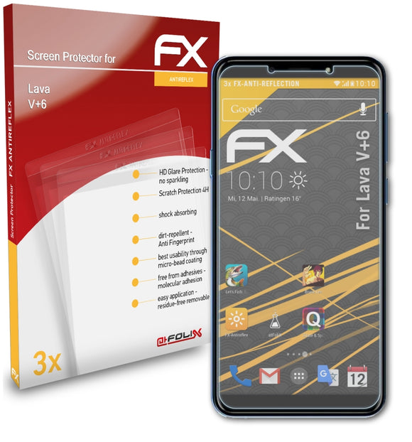 atFoliX FX-Antireflex Displayschutzfolie für Lava V+6