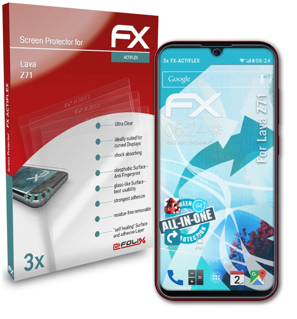 atFoliX FX-ActiFleX Displayschutzfolie für Lava Z71