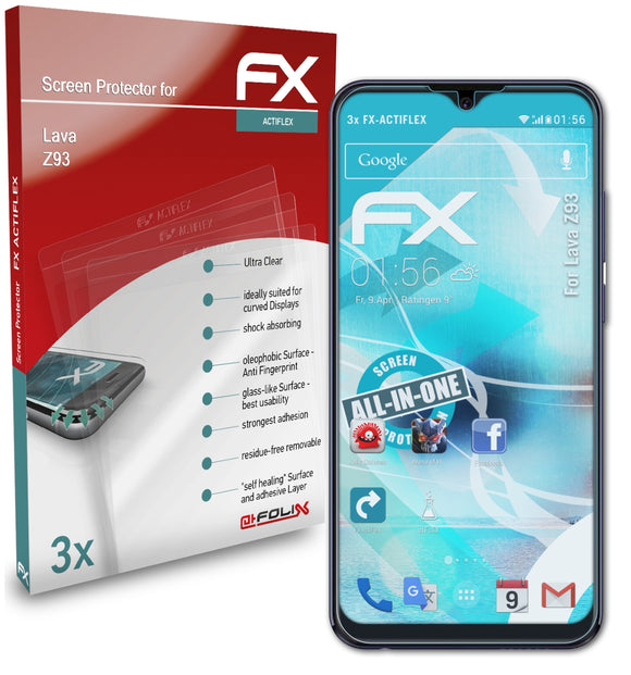 atFoliX FX-ActiFleX Displayschutzfolie für Lava Z93