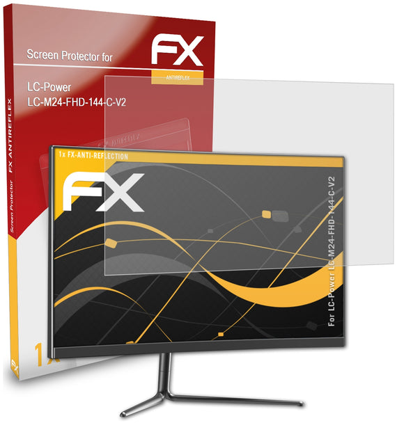 atFoliX FX-Antireflex Displayschutzfolie für LC-Power LC-M24-FHD-144-C-V2