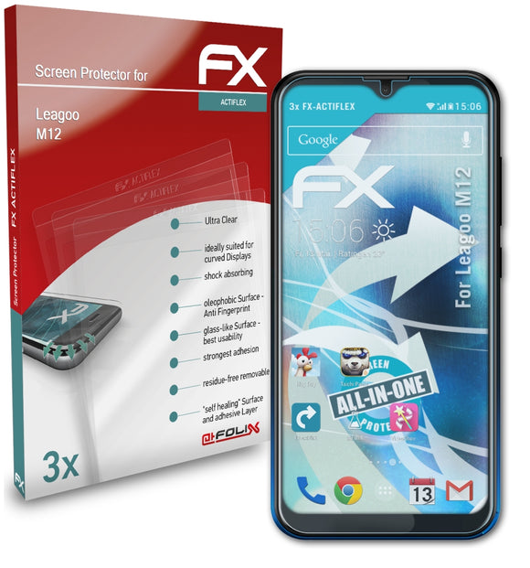 atFoliX FX-ActiFleX Displayschutzfolie für Leagoo M12