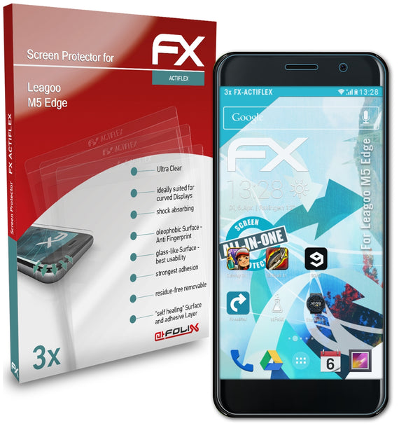 atFoliX FX-ActiFleX Displayschutzfolie für Leagoo M5 Edge