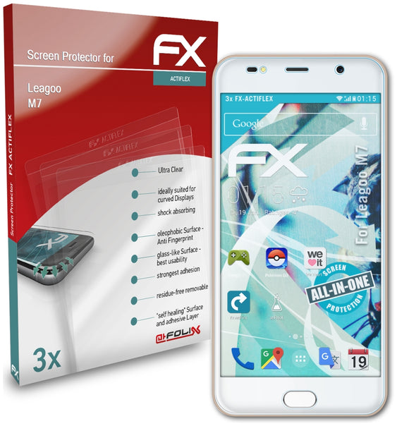 atFoliX FX-ActiFleX Displayschutzfolie für Leagoo M7