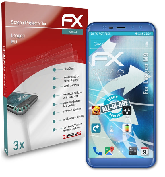 atFoliX FX-ActiFleX Displayschutzfolie für Leagoo M9