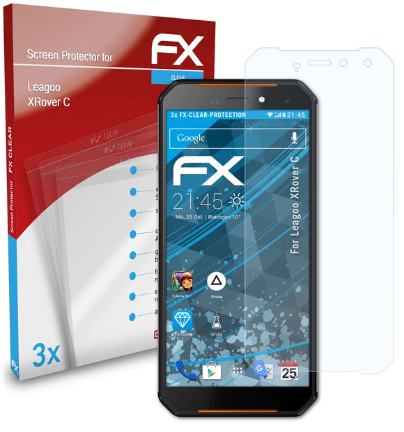 atFoliX FX-Clear Schutzfolie für Leagoo XRover C