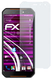Glasfolie atFoliX kompatibel mit Leagoo XRover C, 9H Hybrid-Glass FX