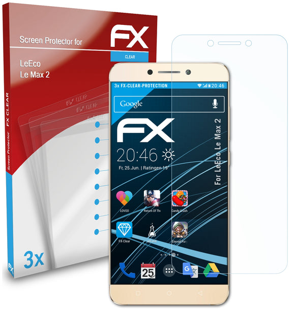 atFoliX FX-Clear Schutzfolie für LeEco Le Max 2