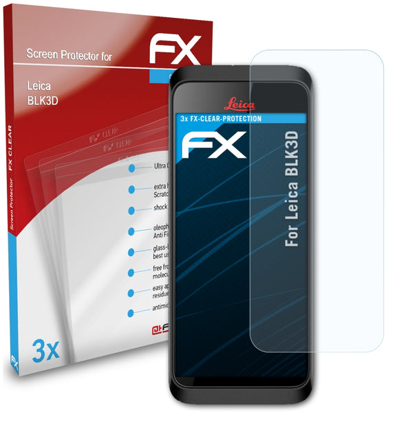 atFoliX FX-Clear Schutzfolie für Leica BLK3D