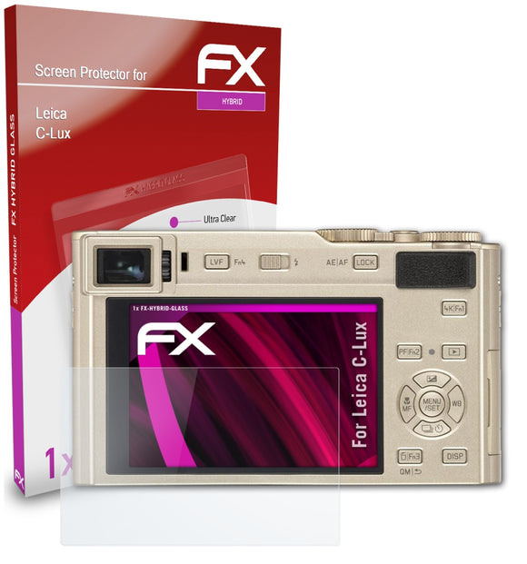 atFoliX FX-Hybrid-Glass Panzerglasfolie für Leica C-Lux