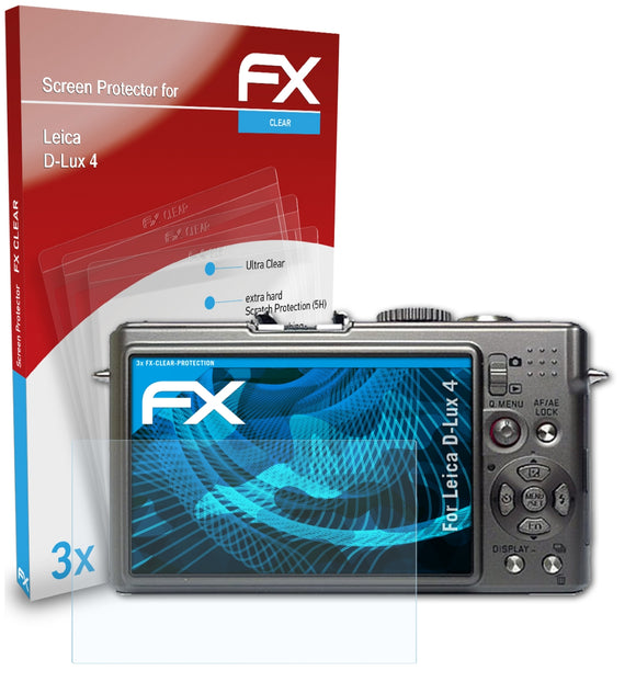 atFoliX FX-Clear Schutzfolie für Leica D-Lux 4