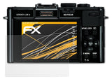 Panzerfolie atFoliX kompatibel mit Leica D-Lux 6, entspiegelnde und stoßdämpfende FX (3X)