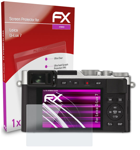 atFoliX FX-Hybrid-Glass Panzerglasfolie für Leica D-Lux 7