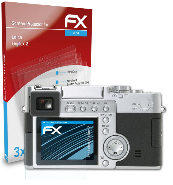 atFoliX FX-Clear Schutzfolie für Leica Digilux 2