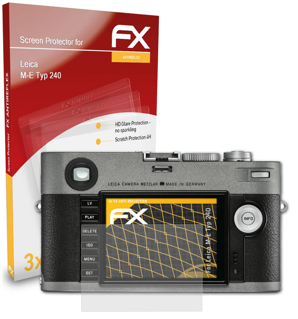 atFoliX FX-Antireflex Displayschutzfolie für Leica M-E (Typ 240)