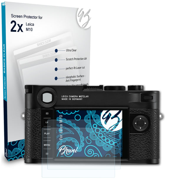 Bruni Basics-Clear Displayschutzfolie für Leica M10