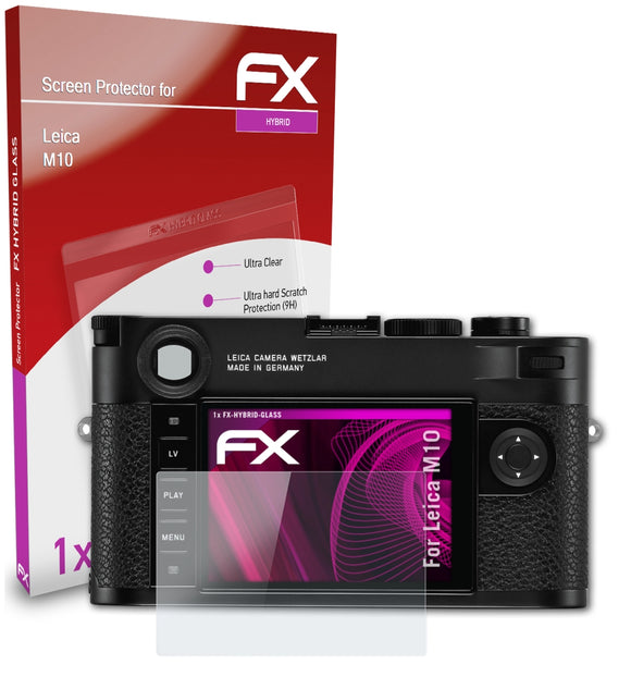 atFoliX FX-Hybrid-Glass Panzerglasfolie für Leica M10