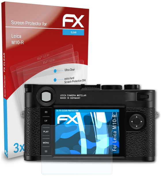 atFoliX FX-Clear Schutzfolie für Leica M10-R