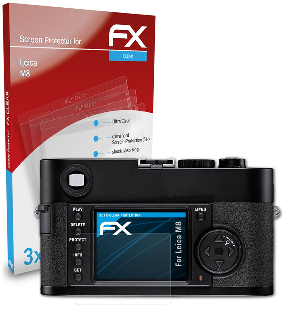 atFoliX FX-Clear Schutzfolie für Leica M8