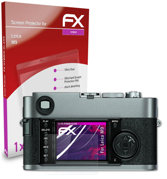 atFoliX FX-Hybrid-Glass Panzerglasfolie für Leica M9
