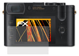 Panzerfolie atFoliX kompatibel mit Leica Q2 Daniel Craig x Greg Williams, entspiegelnde und stoßdämpfende FX (3X)