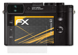 Panzerfolie atFoliX kompatibel mit Leica Q2, entspiegelnde und stoßdämpfende FX (3X)
