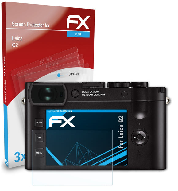 atFoliX FX-Clear Schutzfolie für Leica Q2