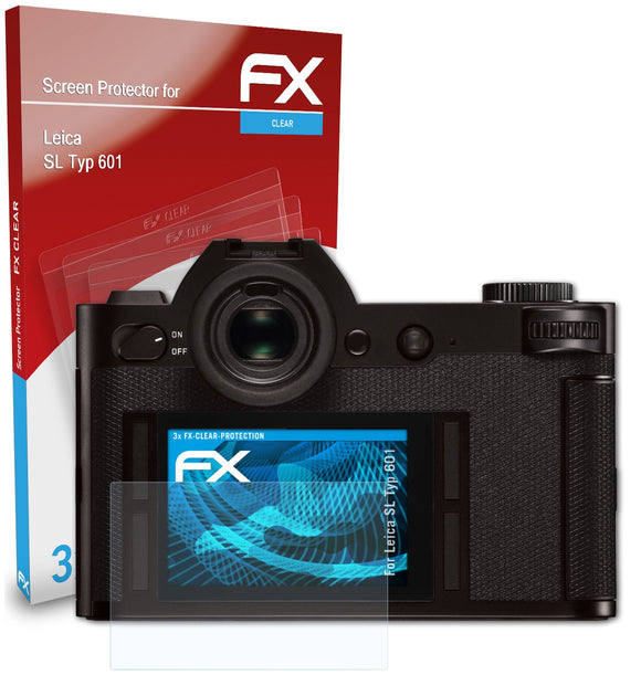 atFoliX FX-Clear Schutzfolie für Leica SL (Typ 601)