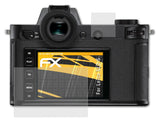 Panzerfolie atFoliX kompatibel mit Leica SL2-S, entspiegelnde und stoßdämpfende FX (3er Set)