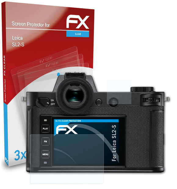 atFoliX FX-Clear Schutzfolie für Leica SL2-S
