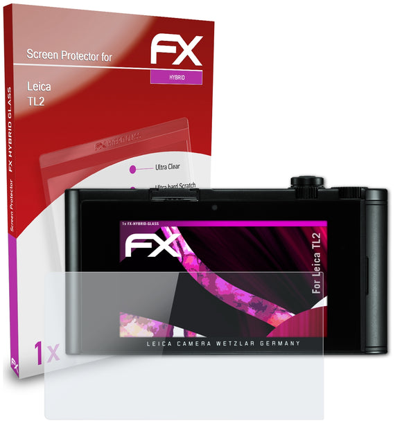 atFoliX FX-Hybrid-Glass Panzerglasfolie für Leica TL2