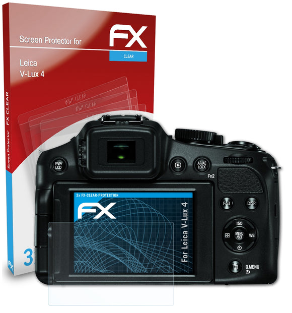 atFoliX FX-Clear Schutzfolie für Leica V-Lux 4