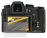 Panzerfolie atFoliX kompatibel mit Leica V-Lux 5, entspiegelnde und stoßdämpfende FX (3X)