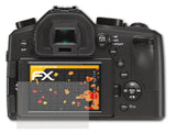 Panzerfolie atFoliX kompatibel mit Leica V-Lux Typ 114, entspiegelnde und stoßdämpfende FX (3X)