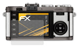 Panzerfolie atFoliX kompatibel mit Leica X-E Typ 102, entspiegelnde und stoßdämpfende FX (3X)