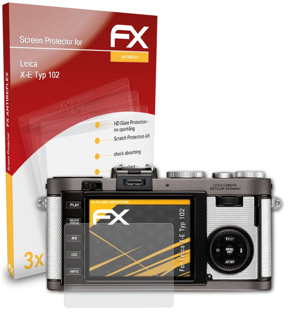 atFoliX FX-Antireflex Displayschutzfolie für Leica X-E (Typ 102)